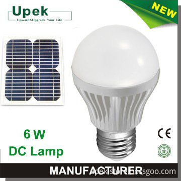 Solar power system using 6w led lamp DC lamp